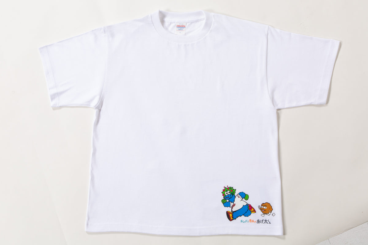 カープあげ太くん プリントTシャツ「追いかけ」ホワイト