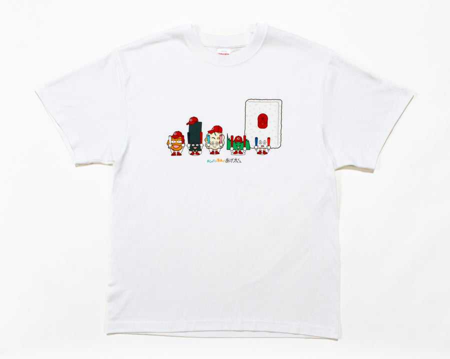 カープあげ太くん プリントTシャツ「全員集合」ホワイト